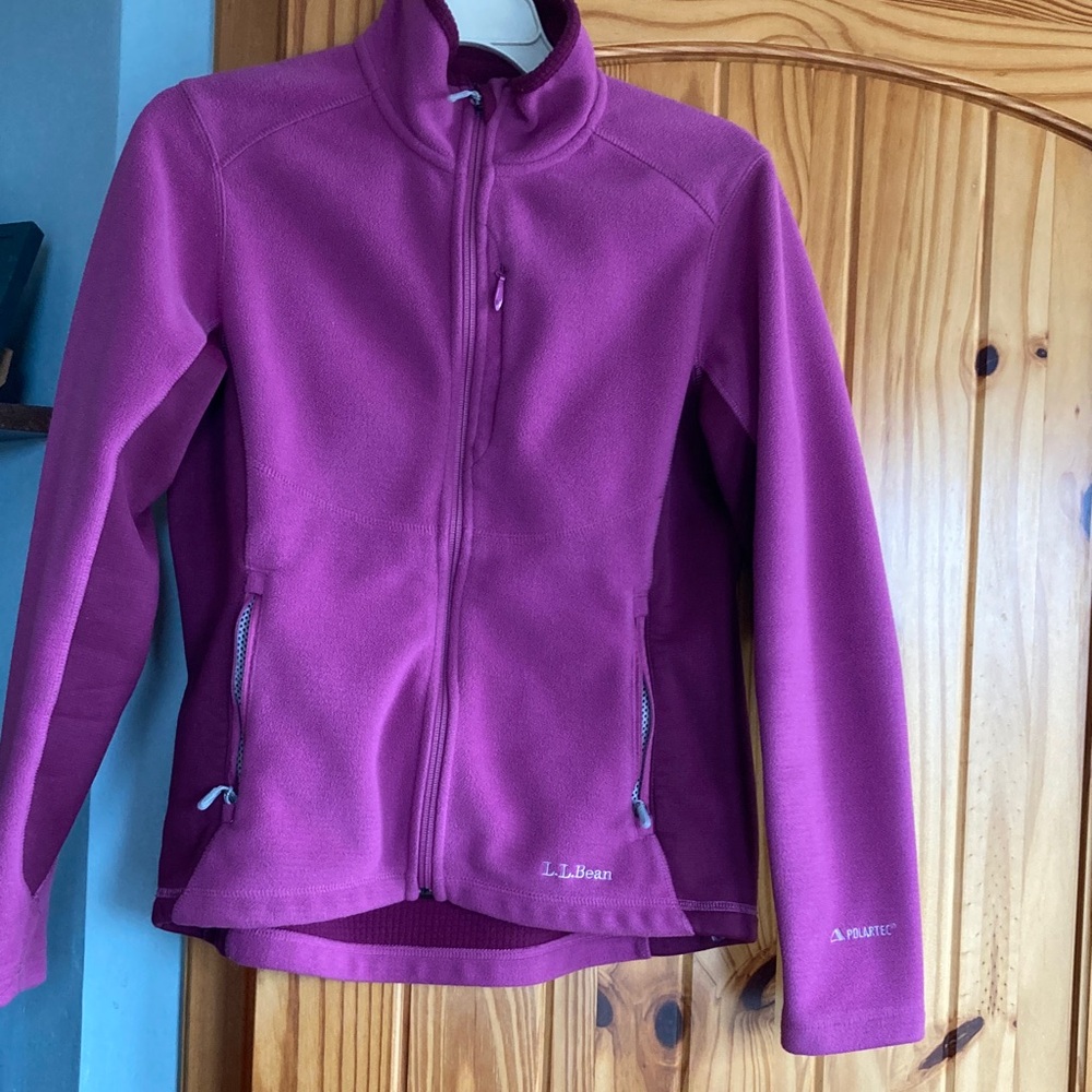 L.L. Bean Women's Magenta/Purple Fleece Jacket